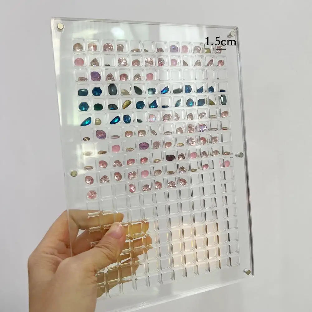 Acrylic Magnetic Display Box Diy Seashell Bead Nail Box Display Empty Storage Grids Box Organizer Jewelry 36/64 Decora M3z4