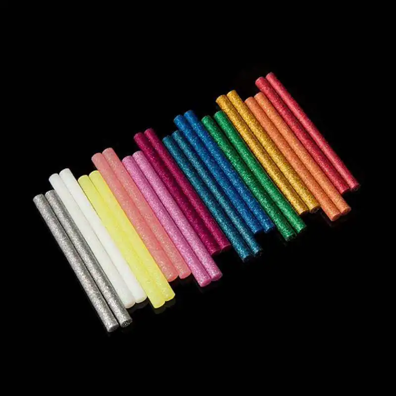 Mixed Color Hot Glue Sticks High Viscosity Electric Gun Silicone Craft Repair Power Tools DIY Hot Melt Sticks 30pcs/Lot