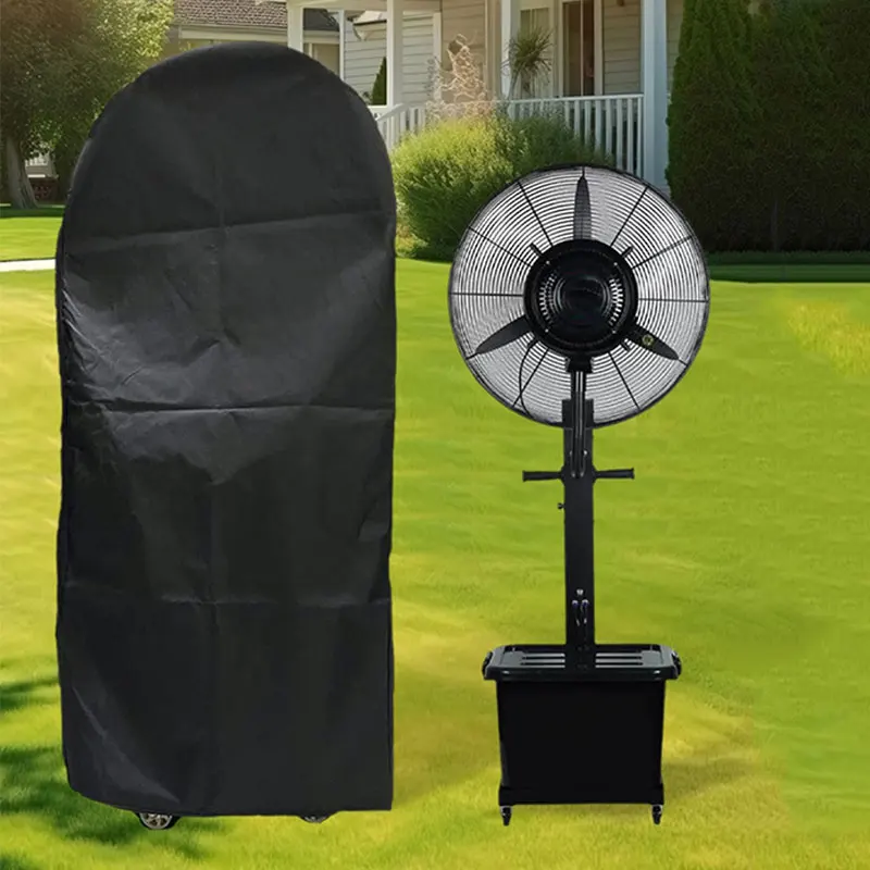 

210D Oxford Cloth Outdoor Waterproof Fan Cover Outside Large Stand up Pedestal and Wall Mount Industrial Fan Cover SunProtection