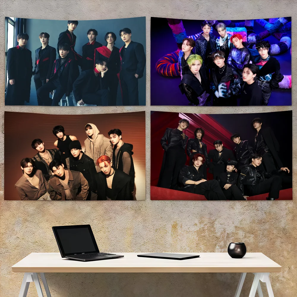 Image of Kpop-Gruppe A-ATEEZS-Flagge, Dekoration, Kunst, Picknick, Party, Zuhause, zum Aufhängen, Camping, Party-Banner im Freien