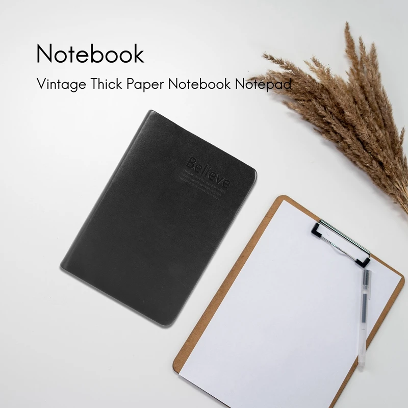 Vintage Thick Paper Notebook Notepad PU+Paper Bible Diary Book Journals Agenda Planner School Office Stationery Supplies