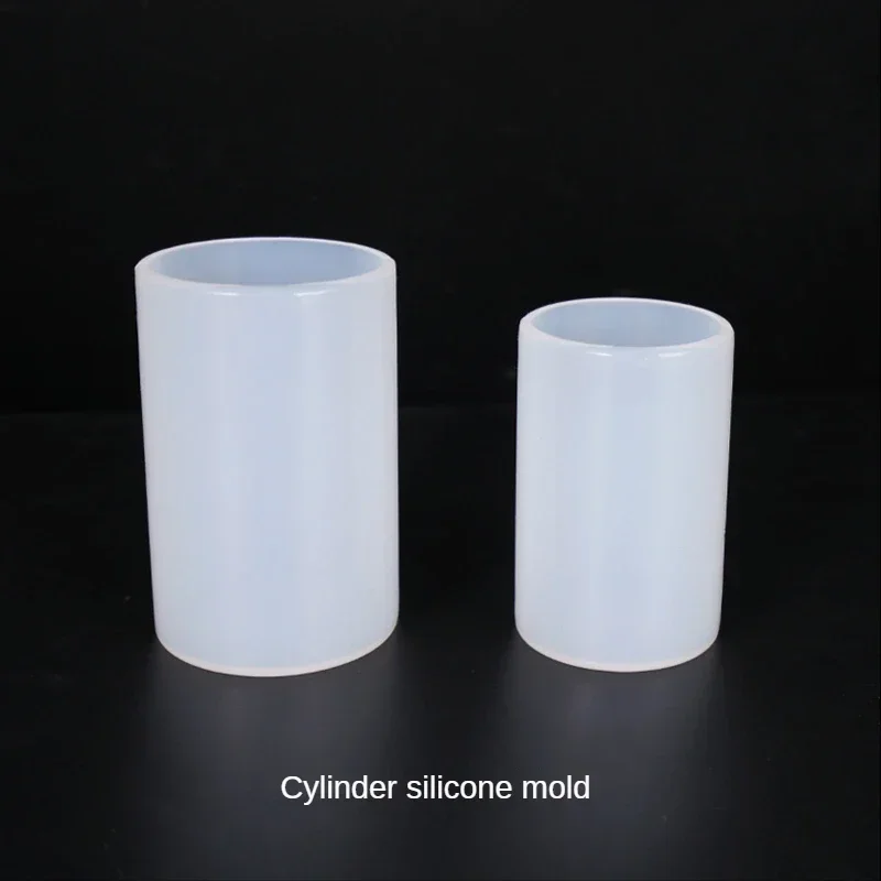 Cylinder White Transparent Silicone  Resin Candle Mould  Home Jewelry Making Succulents Clay Molds