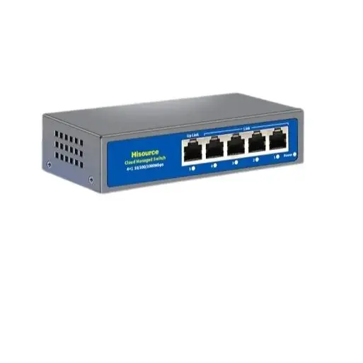 

Hisource Full Giga Lite Cloud Managed Web Managed Switch RJ45 Ports Network Switch for Small Office Home Network