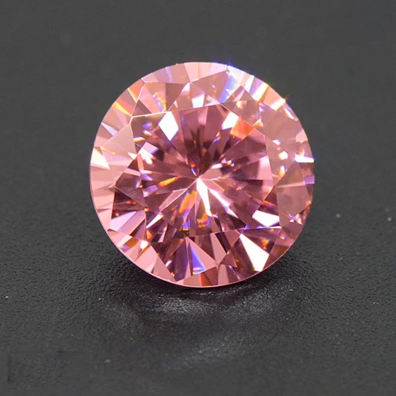Reddish Pink Crystal Diamond Wedding Loose Gemstone Gift Engagement Love Trendy Luxury Diy Jewelry Accessories