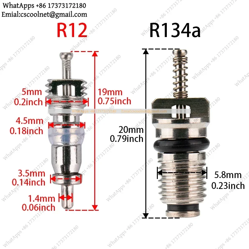 A/C Valve Core Repair Tool R134a R12 Remover Installer Replacer High Low Side