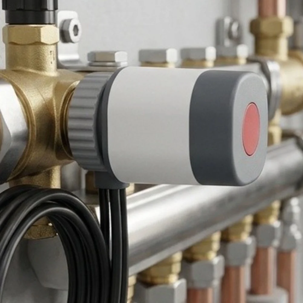 1pcs 230V Electric Actuator Valve For Individual Room Temperature Control In Underfloor Heating Applications