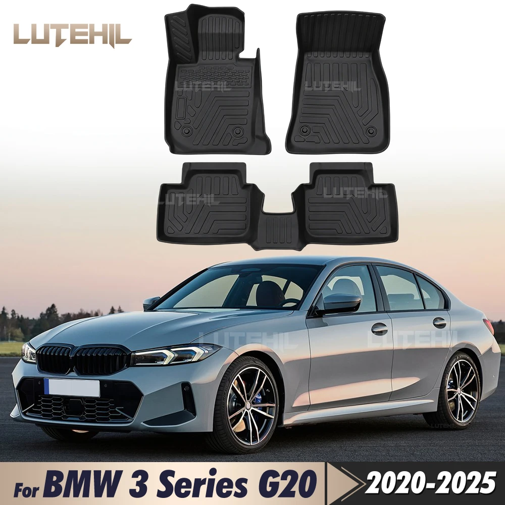 For BMW 3 G20 2020-2025 21 22 23 24 Custom TPE Car Floor Mat Full Set Carpet Cover Non-slip Interior Protector Accessories Parts