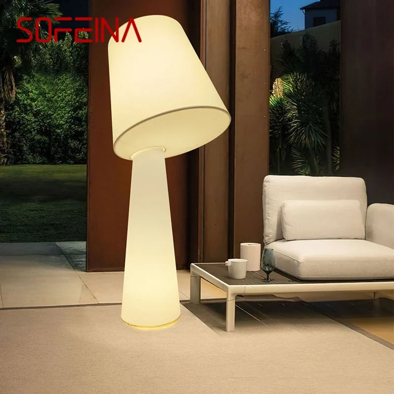 

SOFEINA Italian Designer Floor Lamp Luxurious Living room Bedroom Study Hotel Villa Homestay Atmosphere Cloth Fabric Lamp