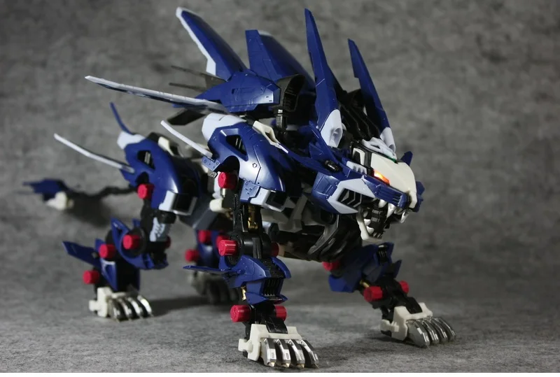 BT Building Blocks ZOIDS RZ-041 Liger ZERO Jager Blue Lion 1:72 Scale Full Action Plastic Kit Assemble Model Birthday Gifts