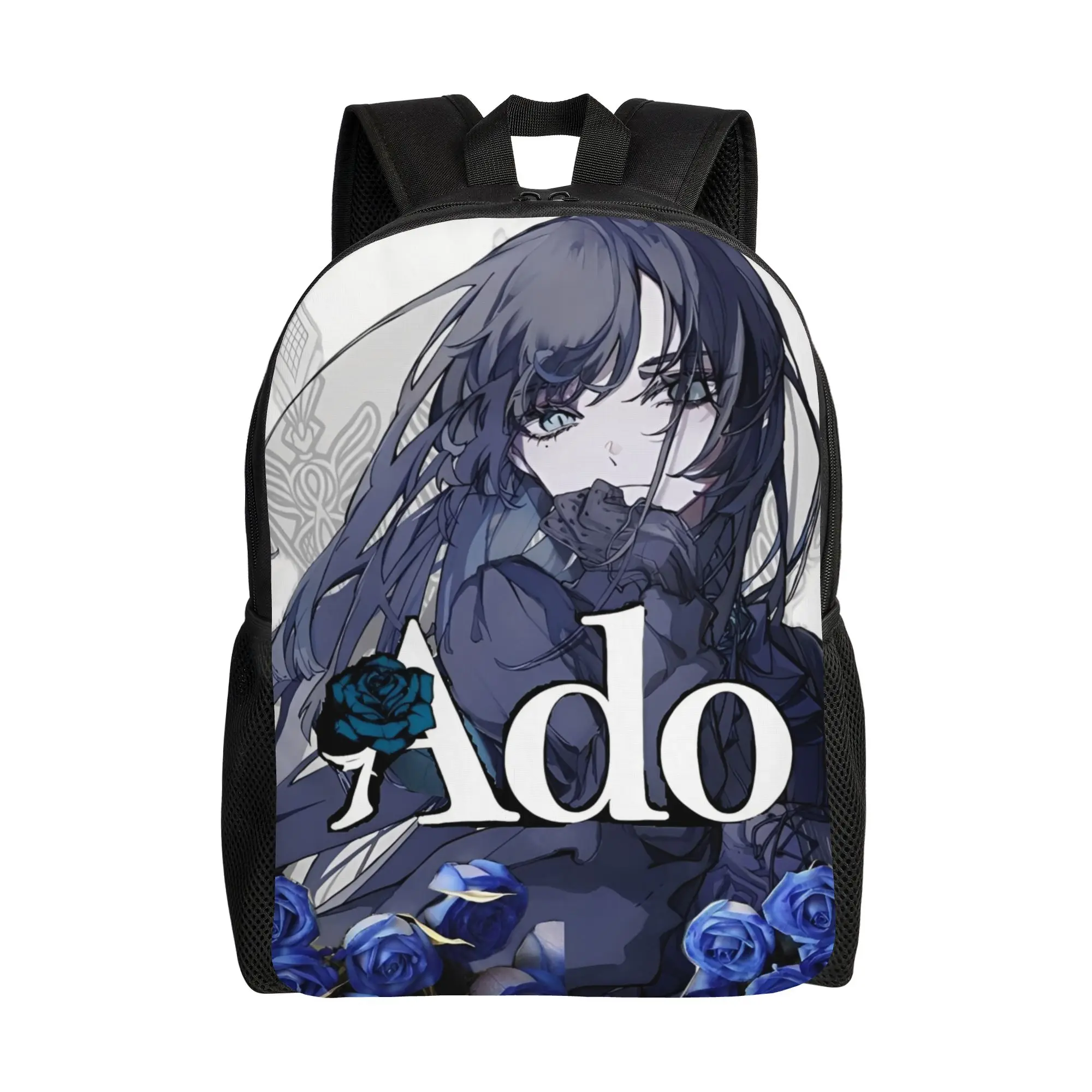 Ado Hibana World Tour Backpack for Men Women Fashion Student Hiking Travel Daypack Anime Music College Canvas Bags Outdoor