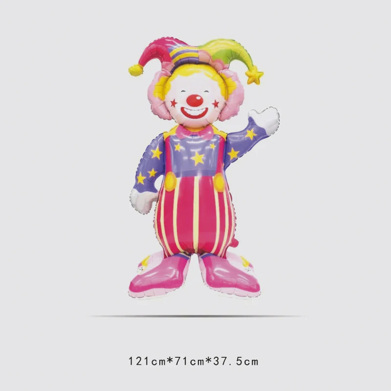 Ballon de clown de cirque, grand ballon, fournitures pour fête d'anniversaire de garçon, décorations de ballons sur pied, fond de photographie