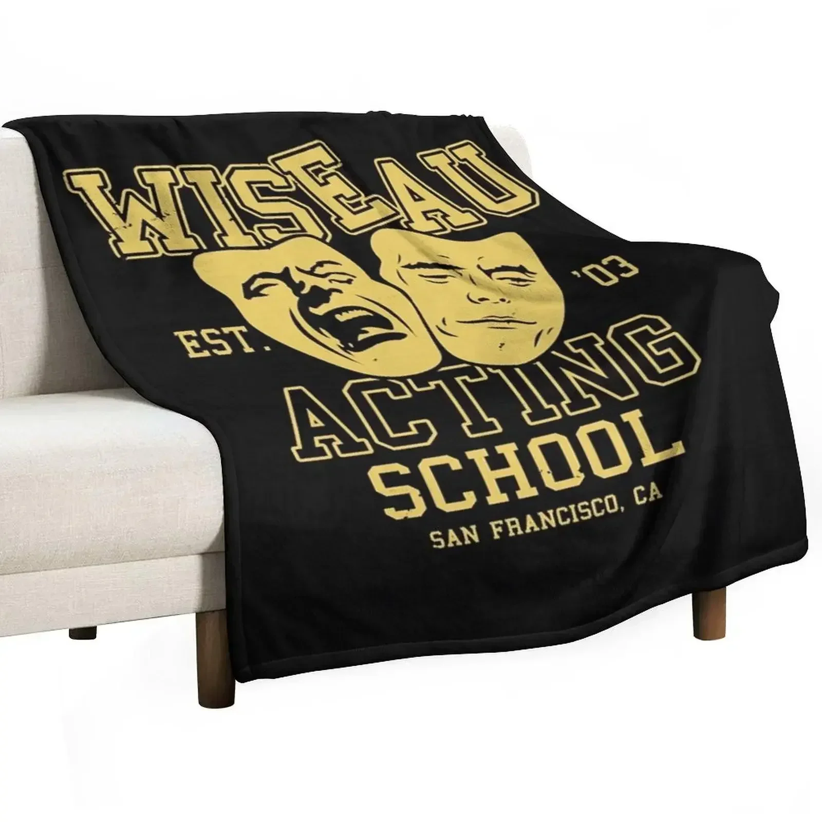 Wiseau Acting School Throw Blanket wednesday Hairy anime blankets ands Blankets Sofas Of Decoration Custom Blankets