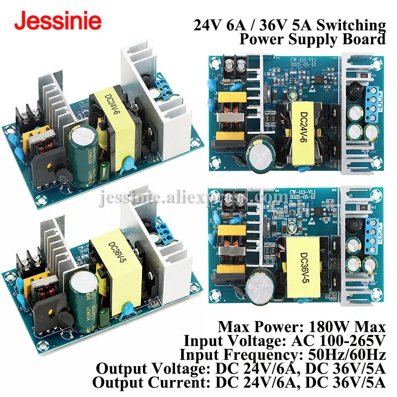 modulo-de-fonte-de-alimentacao-ac-dc-com-comutacao-100-265v-ac-para-24v-6a-36v-5a-modulo-buck-redutor-de-tensao-de-alta-potencia-150w-180w-mAx
