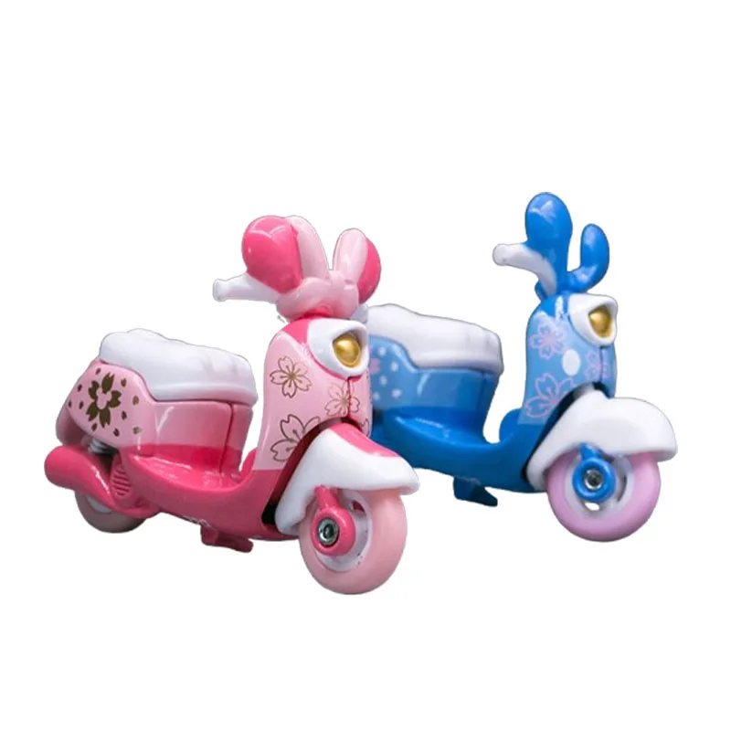 TAKARA TOMY Disney Motorcycle Cartoon Toys Anime Peripheral Trendy Figures Kawaii Model Ornaments Decoration Mickey Minnie Mouse