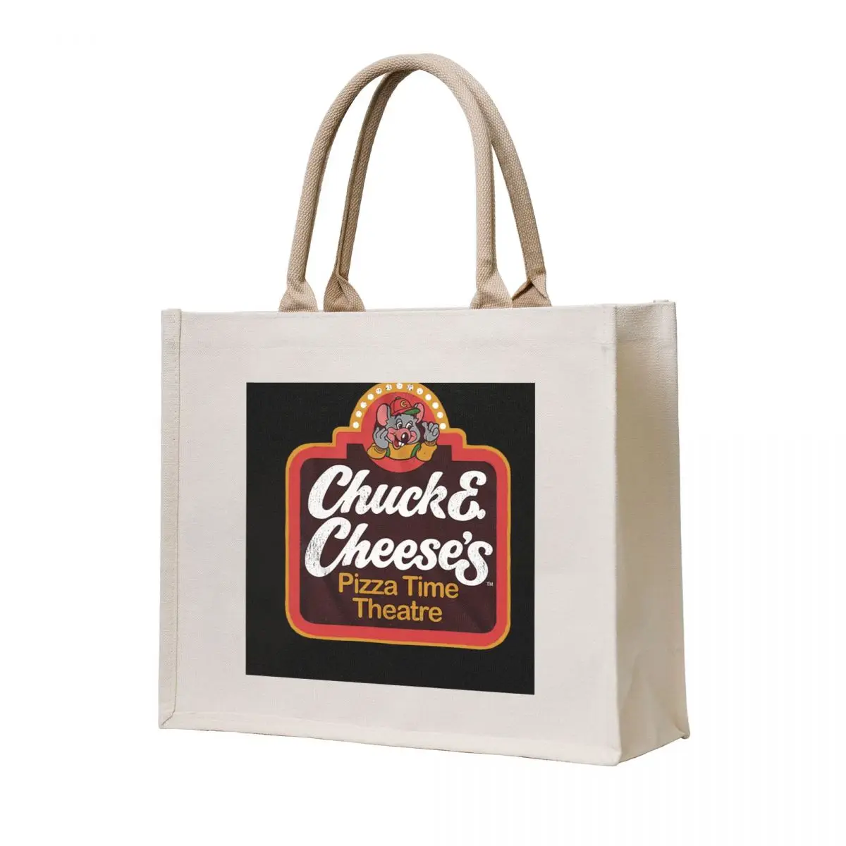 

Chuck-E-Cheeses-Pizza-TIME-Theater-T-Shirt Tote Bag large tote bag shoping bag cute pouch