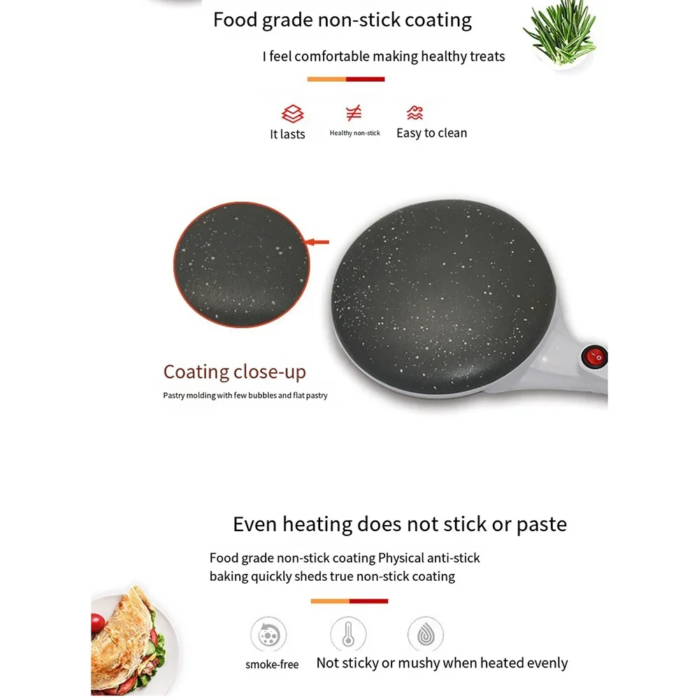 Pancake Machine, Home Electric Pancake Pot, Spring Roll Pancake Pot, Pancake Machine, Fully Automatic Mini Cake Machine