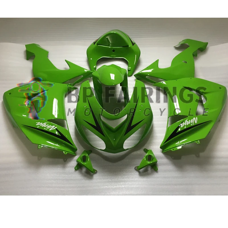 Fairing Kit For KAWASAKI NINJA ZX-10R Motorcycle Full fairings ZX10R 06 07 ZX1000 2006 2007 Bodyworks set Green