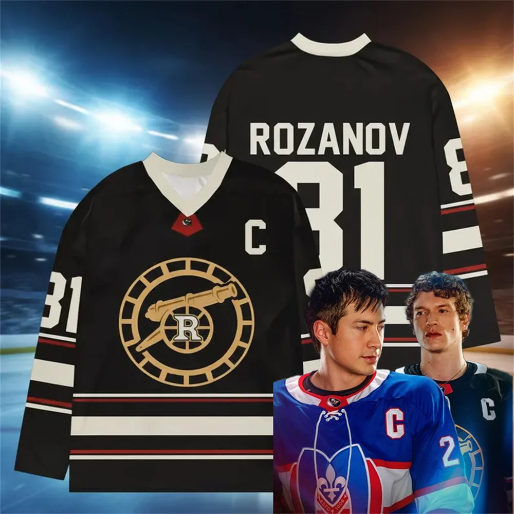 Heated Rivalry Hockey Jersey Long Sleeves Tee Men's Women's Rozanov HOLLANDER T-shirt Unisex Tops Pullovers Beach T-shirt