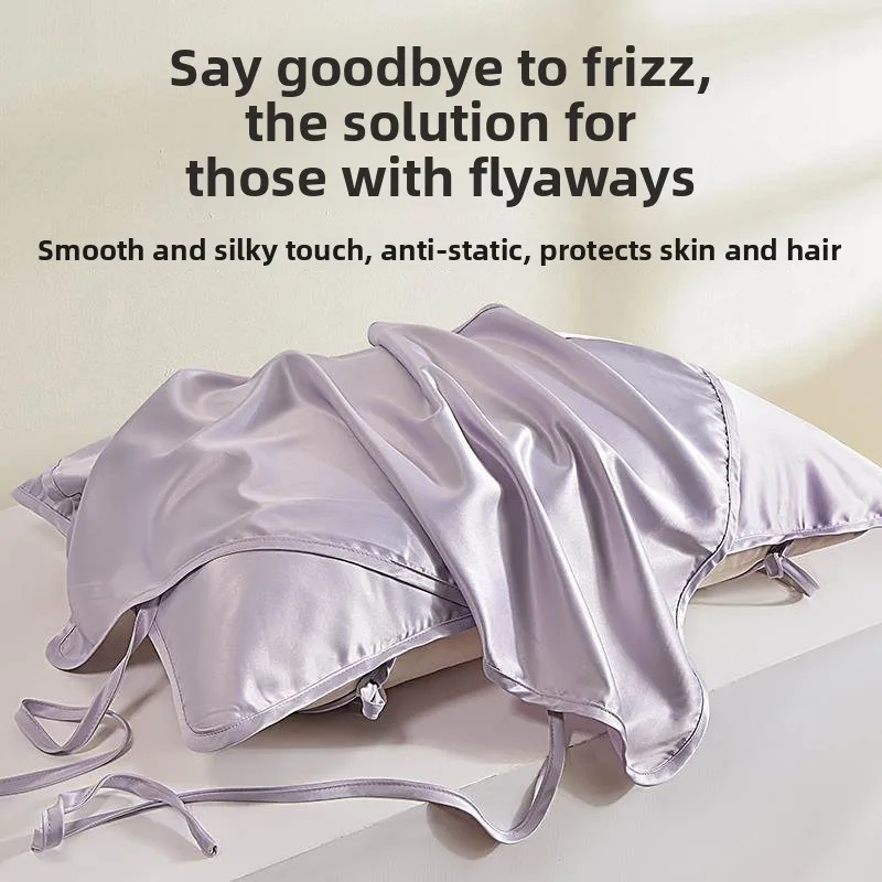 2025 New Ice Silk Pillowcase Men's Large Size Washed Pillow Pad Towel Home Use Cool Feeling Polyester Single Person Pillow