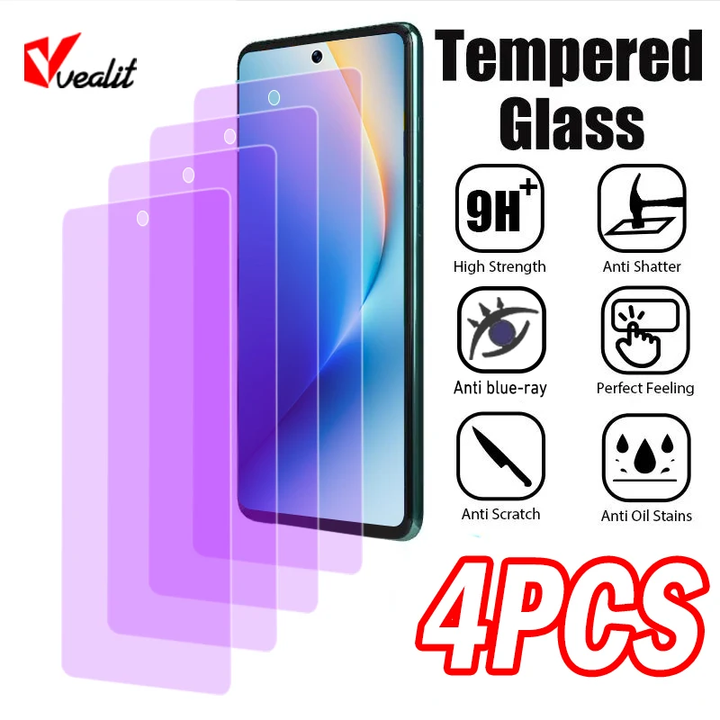 

2-4Pcs Protective Glass Full Covcer for Honor Win RT Anti Blue Light Screen Protector for Honor Win 5G Unlock Tempered Glass