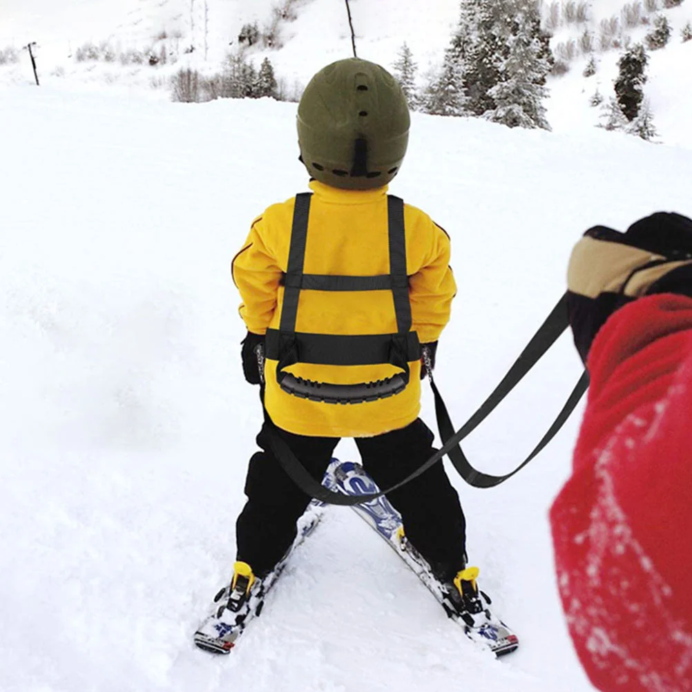 Ski Harness Strap Braces Skiing Teaching Belt Anti-fall Vest with Handle Children Traction Skating Balance Keeping Kids Outdoor