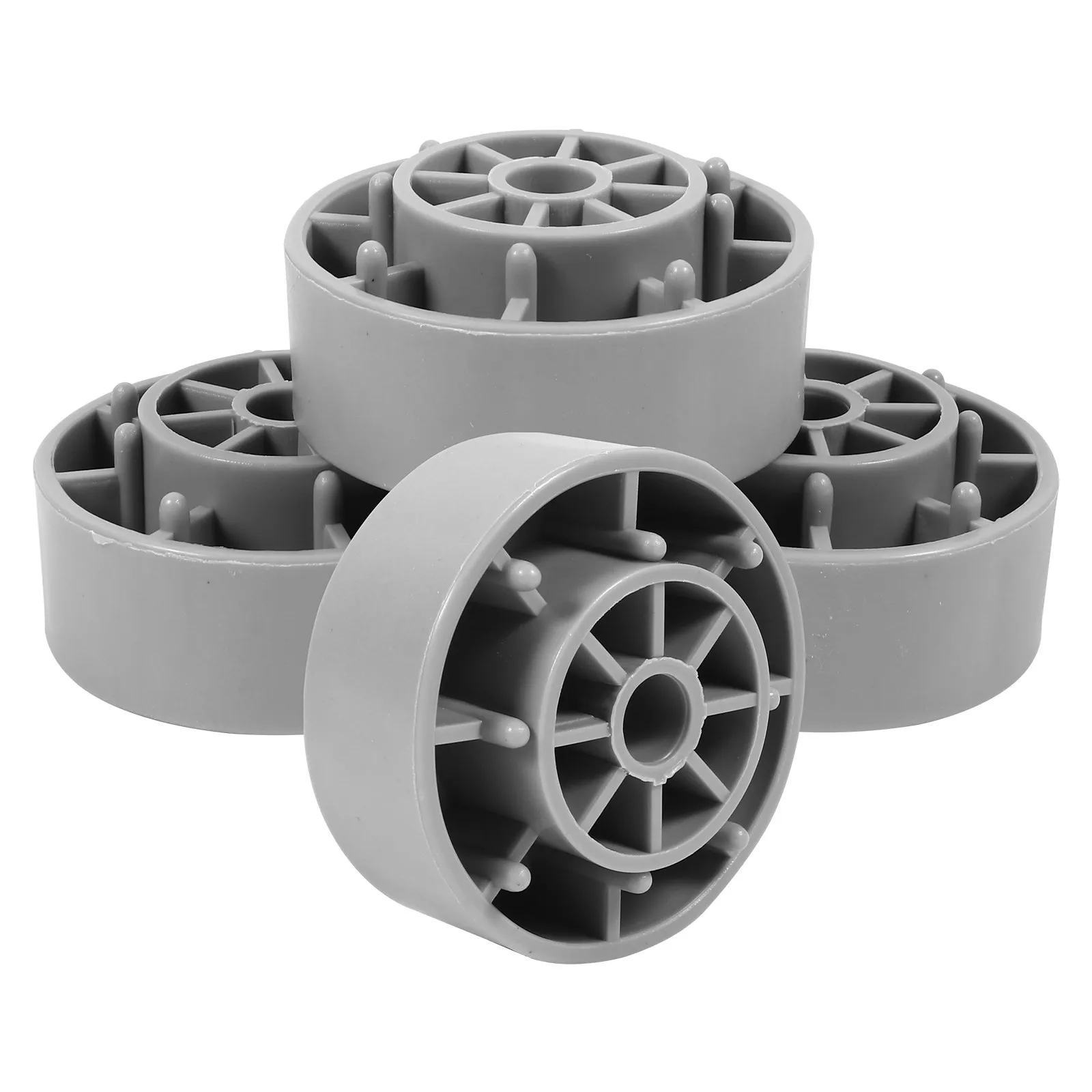 4Pcs Washing Machine Foot Mat ABS Tpu Anti Slip Raising Pad 2.5cm for Uneven Floor Fridge Dryer Table Chair Floor Scratch