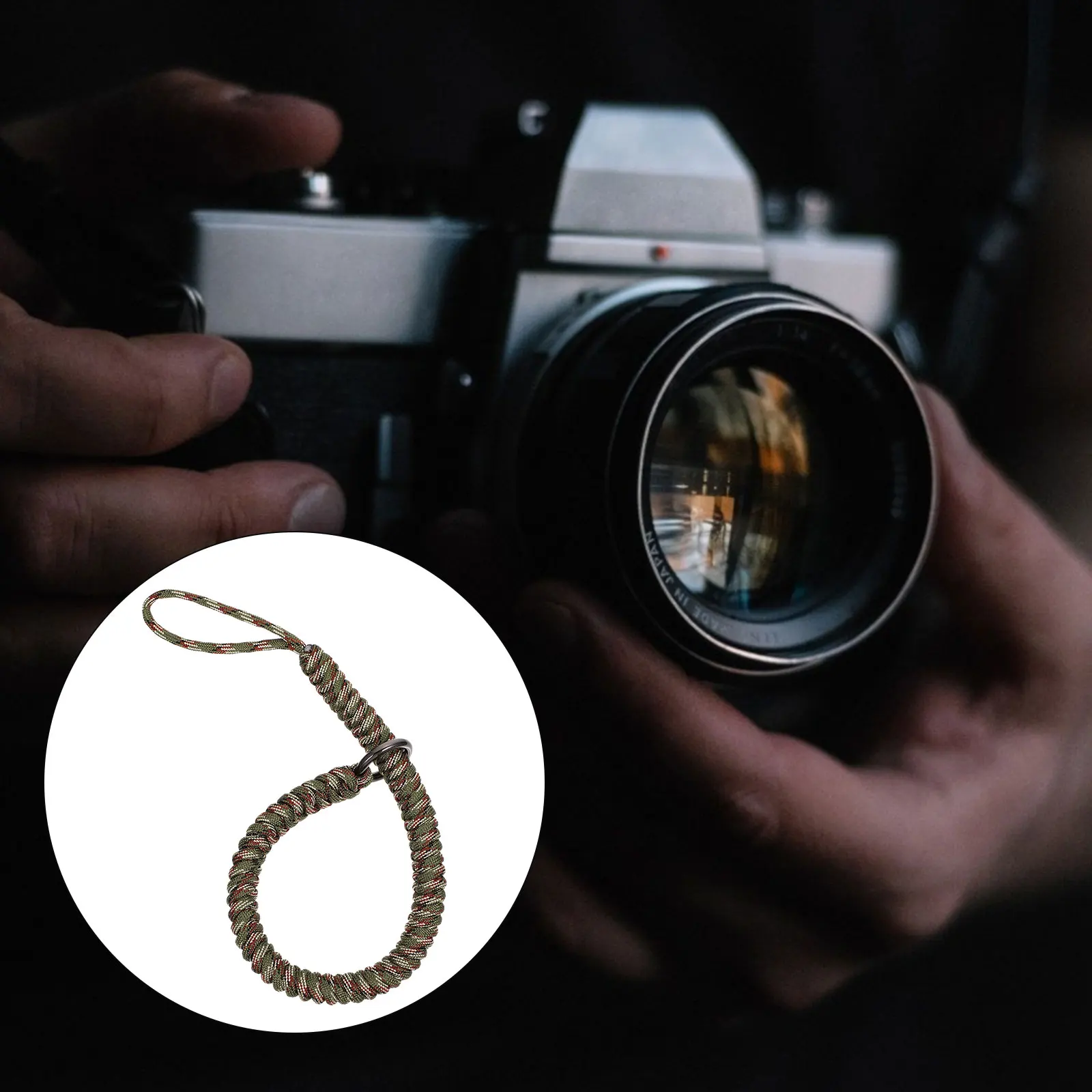 

Key Camera Wrist Strap Travel Straps Portable Cord Stainless Steel Rope Braided Ropes