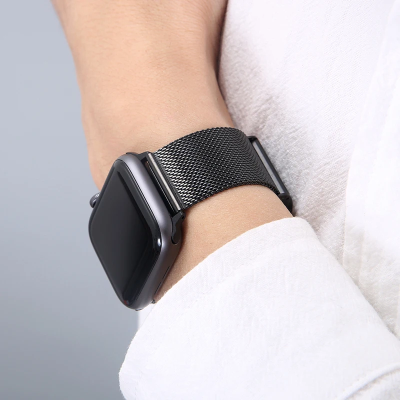 Luxuriöses Edelstahlarmband für Apple Watch Band 44 mm 40 mm 42 mm 38 mm Metall-Ersatzarmband für iWatch 8 7 6 5 SE 4 3 – Detail 11