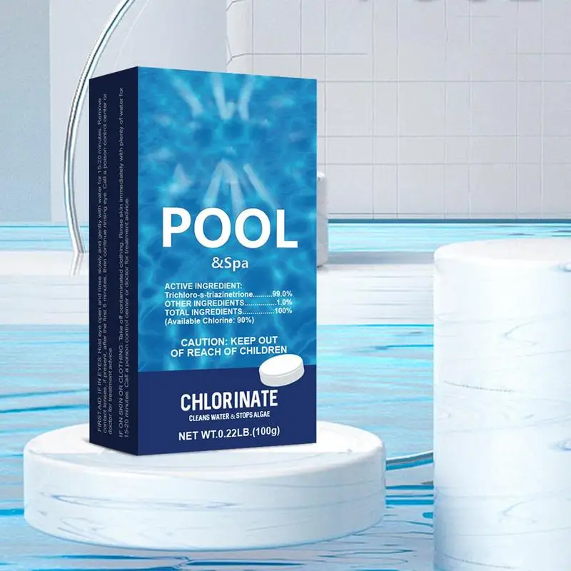 Swimming Pool Chlorination Tablets Effervescent Pills Chlorine Tablets Cleaner Pool Dispenser Pipes Cleaning Effective Cleaning