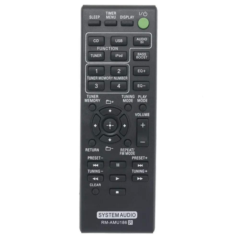 New Original RM-AMU186 Replace Remote for Sony Audio MHC-EC619iP MHC-EC719iP MHC-EC919iP