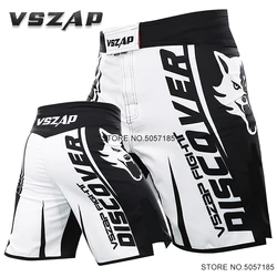 VSZAP Boxing Fight Shorts For Men MMA Muay Thai Sport Shorts Wolf Sanda Combat Grappling Kickboxing Pants Gym Boxe MMA Shorts