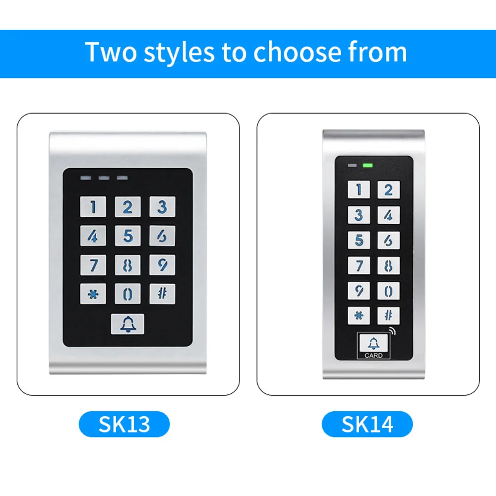 Wifi Metal Access Control RFID Keypad Backlight Anti Tamper Password Remote Unlock 125Khz RFID Card Supports Tuya Application