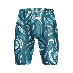 New Summer Men's Jammer Swimsuit Athletic Training Swimwear Swimming Trunks Pro Beach Tights Shorts Sports Running Surfing Pants