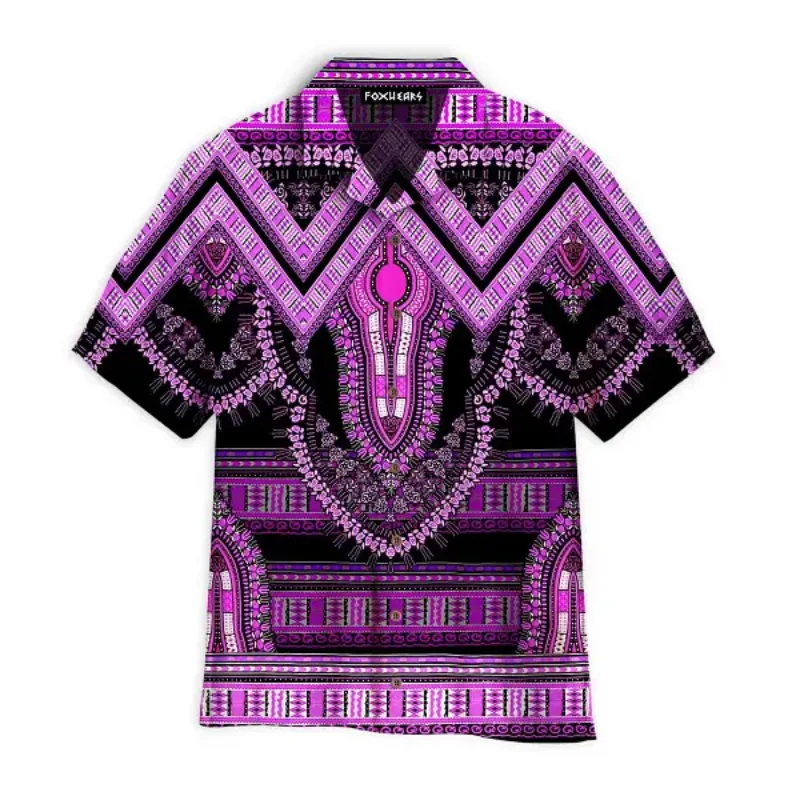 

Full Print Traditional Style African Dashiki Aloha Hawaiian Shirts For Men New In Short Sleeve Button Beach Shirts Blouse Tops