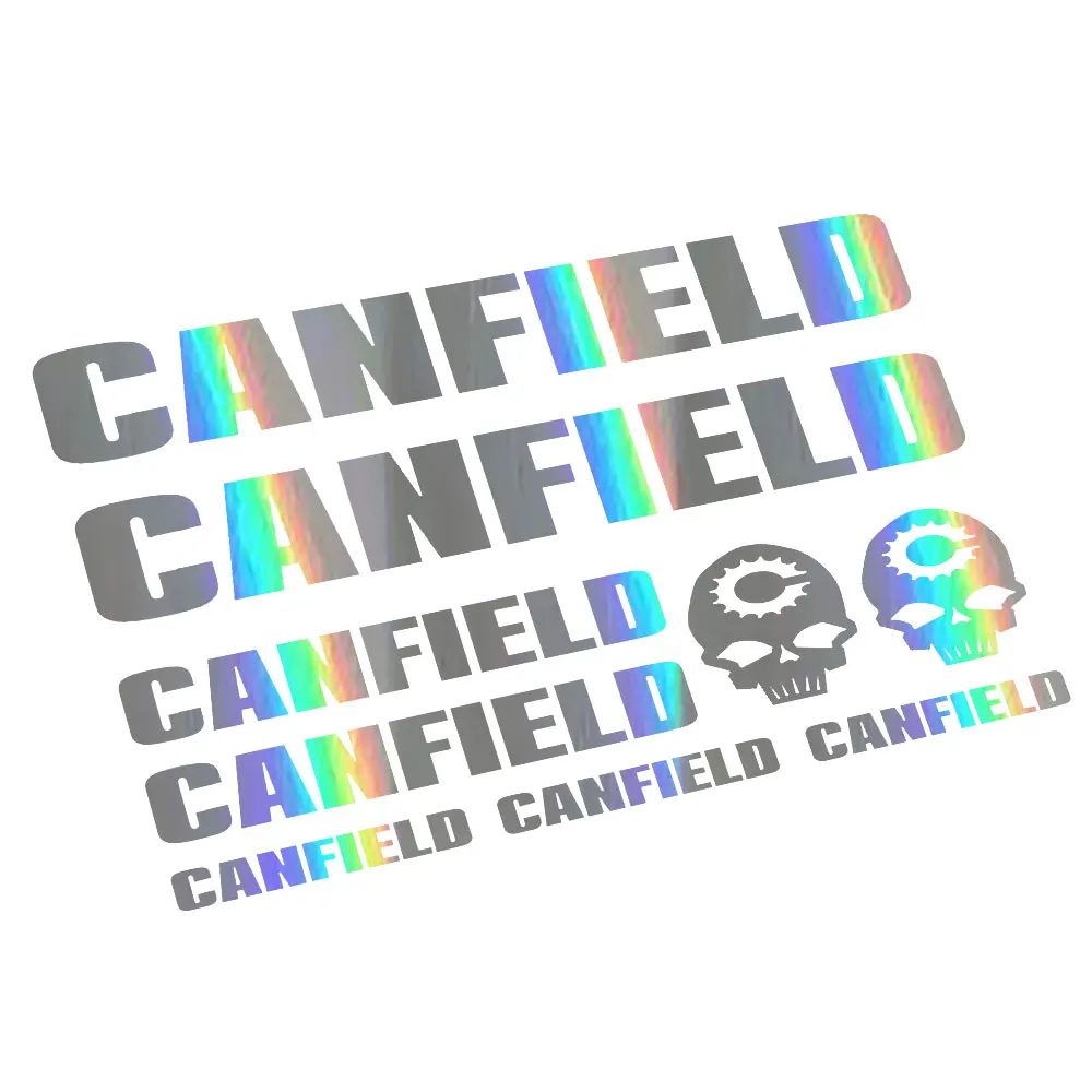 Etiquetas adhesivas para cuadros de bicicletas Canfield, kit de calcomanías para ciclismo