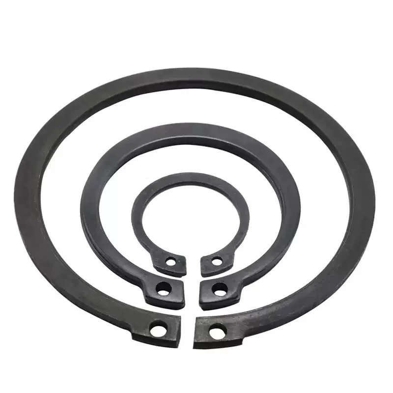 M21-M200 65 Manganstahl Elastischer Sicherungsring für Achse C-Typ Äußerer Sicherungsring Schnappverschluss Elastische Klemme – Detail 4
