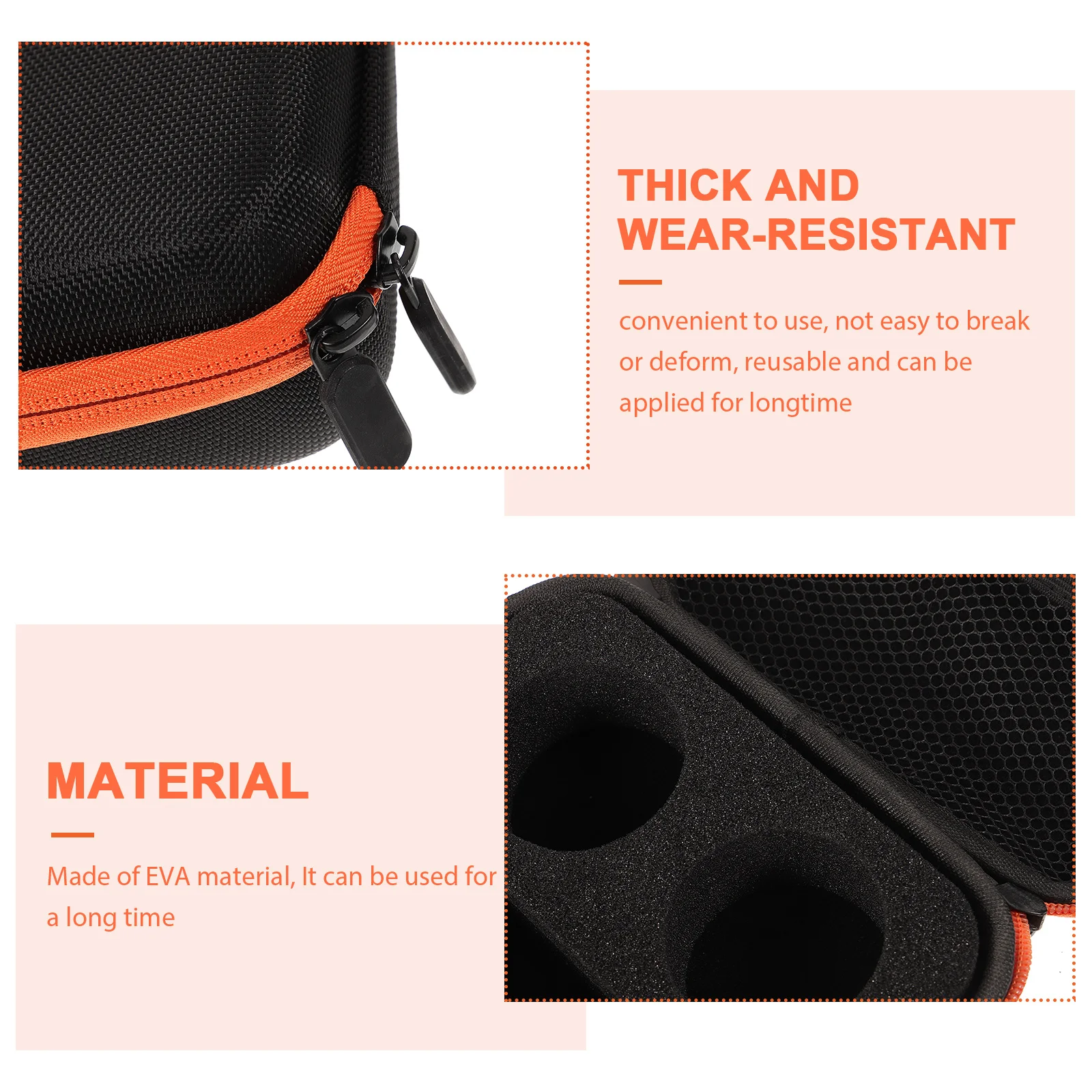 

Multifunctional Storage Bag EVA Case for Ball Travel Holder Accessories Compact Longtime Use Reusable Protection Safe