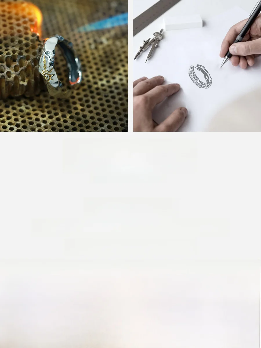 Original Yinsu 'Wishing Stone' Men's Pure Silver Ear Cuff No Piercing Skull Design Fashionable Minimalist Sensation Jewelry