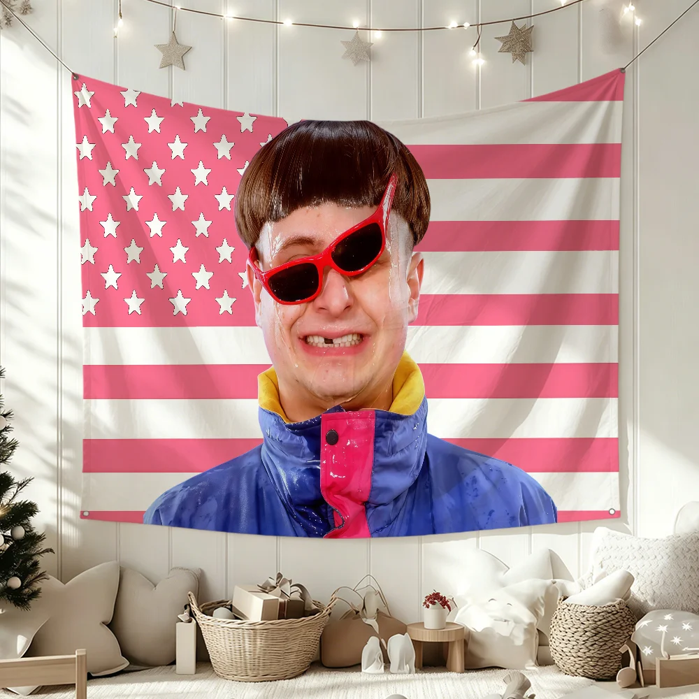 Singer O-Oliver T-Tree Funny Flag Polyester Banner Flags For Party Club Outdoor Interior Wall Paper Decoration Banner Fans Gift