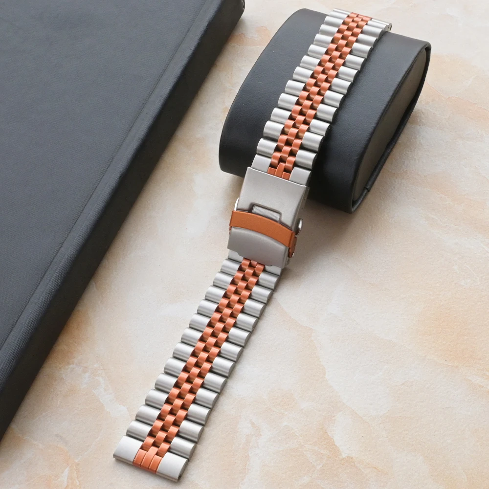 チタンオレンジステンレススチールバンド Huawei 社 Watch GT4 GT 5 Pro 46mm 究極の高級 22mm メタルストラップ Huawei Watch 4 Pro 用
