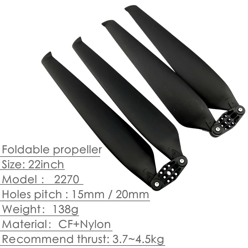 XAERO 22 inch 2270 Folding Nylon Propeller for Industrial Multirotor Drone