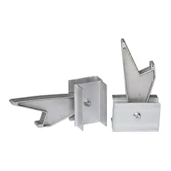 2 cerraduras de escalera de extensión, estabilizador de escalera Universal, fácil de instalar, piezas de repuesto duraderas, Kit de bloqueo de peldaño de aluminio, accesorios