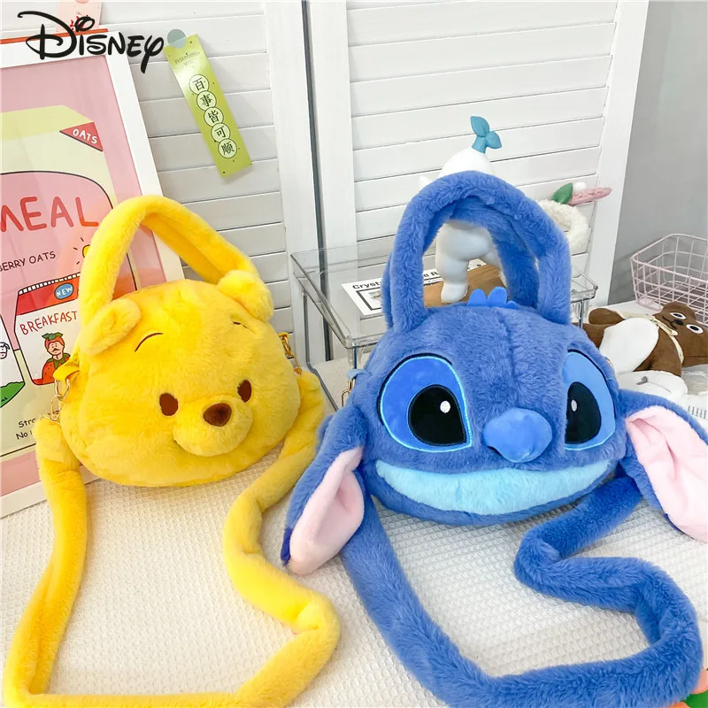 

Disney 2025 New Plush Bag, Fashionable and High-quality Women's Crossbody Bag Cartoon Versatile Three-dimensional Doll Handbag