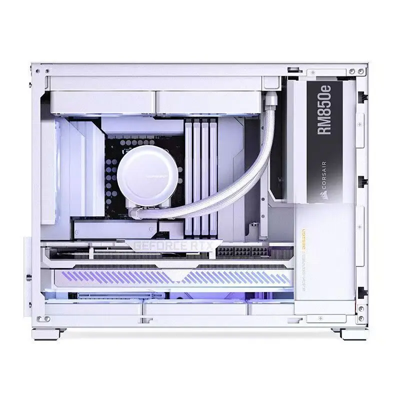 D32 MATX desktop side through small chassis, support back insert MATX main board mini chassis