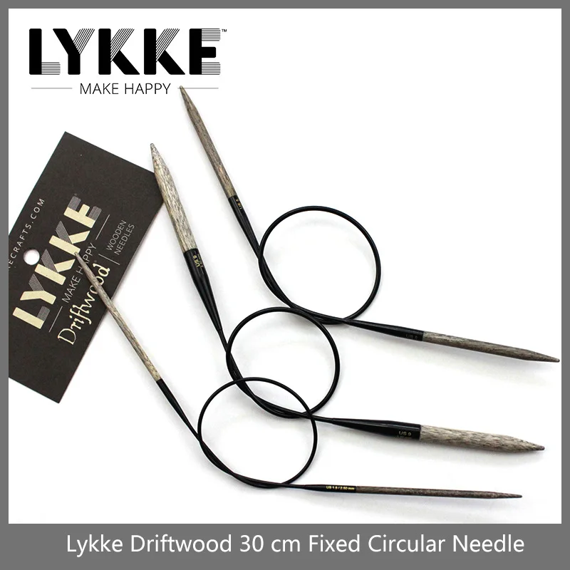 1 piece LYKKE  Driftwood 30 cm Fixed Circular Needle