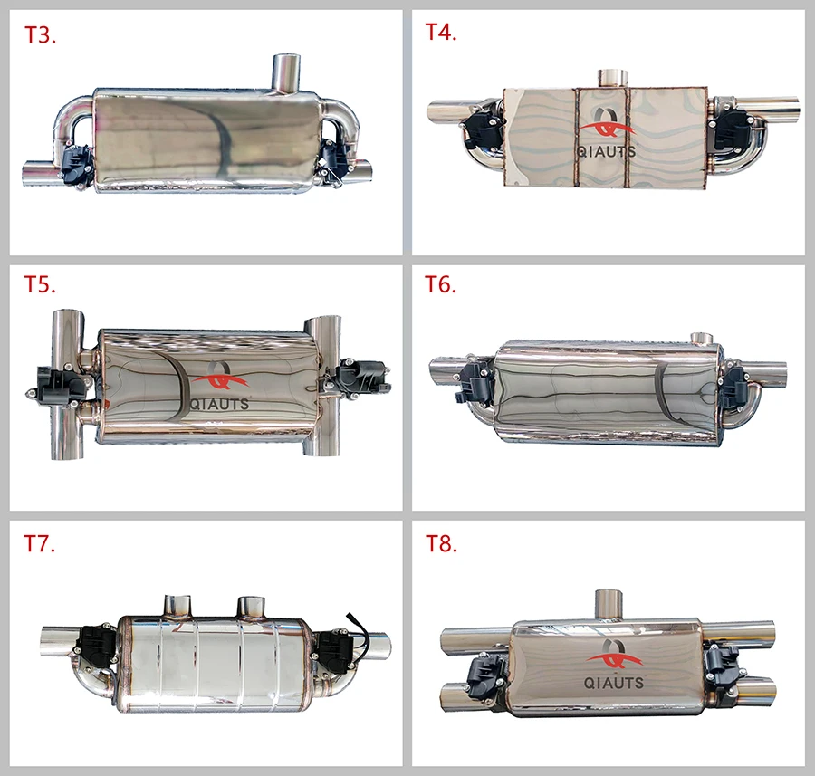T-Style Universal Valvetronic Exhaust Muffler With Cutout Valve