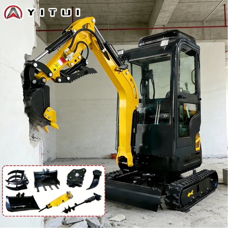 

Мини-экскаватор для фермерских хозяйств 2026 года с быстрой доставкой, индивидуальной комплектацией, грузоподъемностью 2,0 тонны, компактным дизайном для рытья траншей и подготовки полей