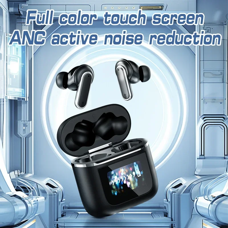 2024 New YX27 Wireless Headphones with Touch Screen ANC Noise Reduction v8 Gaming Earphones