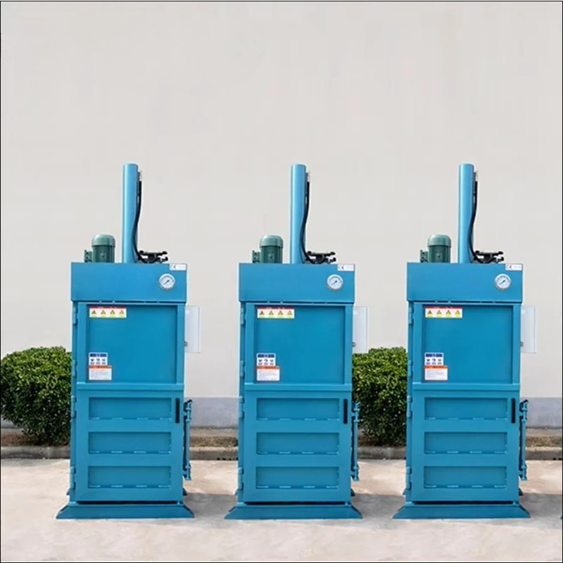 Easy-to-Operate Small Vertical Hydraulic Waste Recycling Compactor Baler Machine for Packaging Clothes Paper Carton Plastic Film
