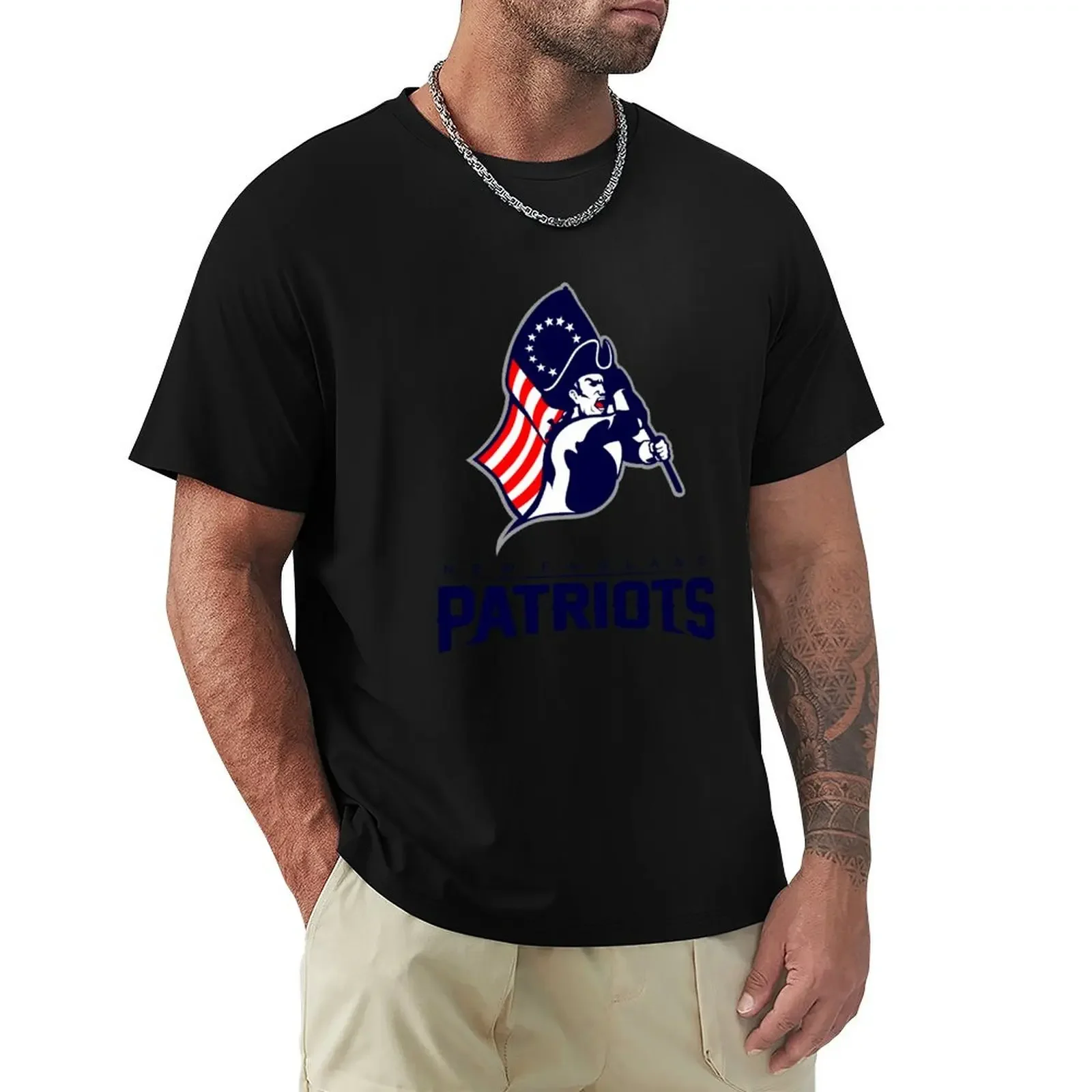 England Patriots T-Shirt summer clothing Blouse T-shirts for men cotton mens designer clothes new in tops & tees Short Sleeve